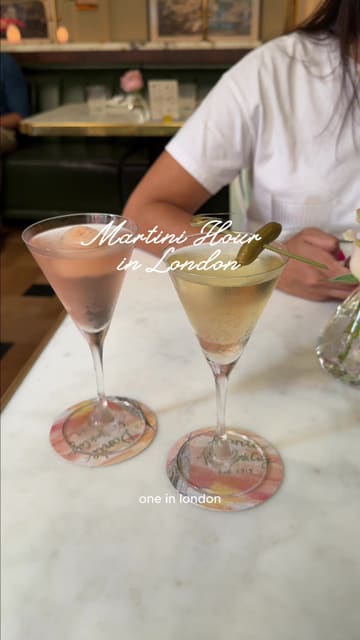 A review of 'Martini Hour' at Dante Mayfair, featuring a variety of cocktails, starters like crudo and steak tartare, mains including pappardelle and chicken, and a s'mores sundae for dessert.