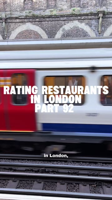 A listicle-style video reviewing four different London restaurants, featuring shots of the venues, the food, and the creator's reactions.