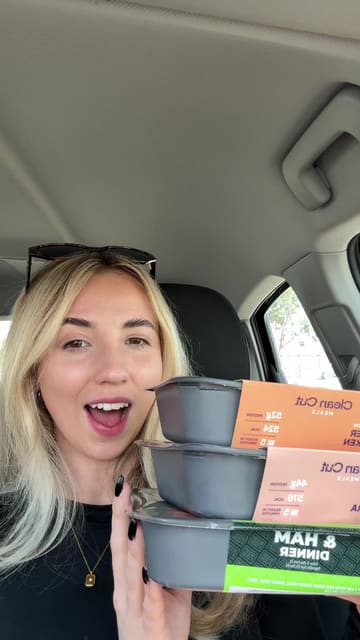 A creator visits a Centra convenience store to showcase their '3 meals for £14' deal, highlighting the variety of pre-packaged, high-protein ready meals available for a quick and easy dinner solution.