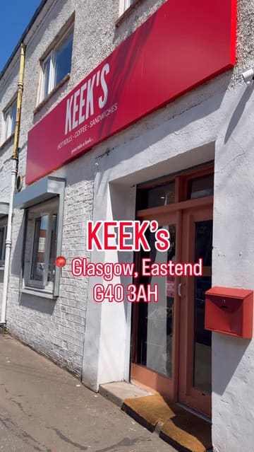 A short promotional video for Keek's in Glasgow, featuring the exterior, menu, a Peach Tajin Frappe, and a Saigon sandwich.