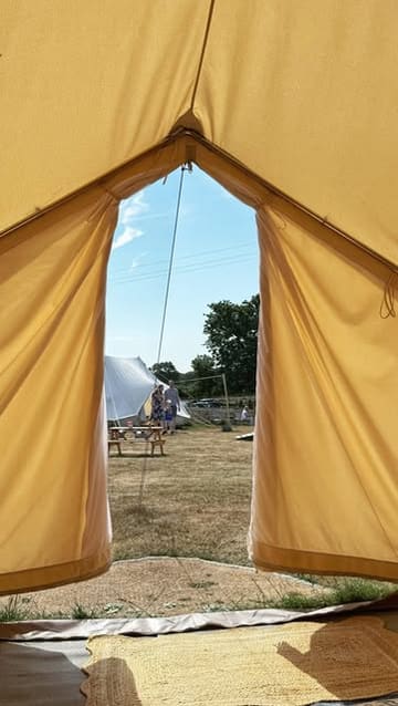 A vlog-style video showcasing Fablewood Nature Play, an aesthetic outdoor play space for children. The video highlights the play equipment, the tented area, and the food and drink offerings from local bakeries, targeting parents looking for a peaceful and considered play environment.