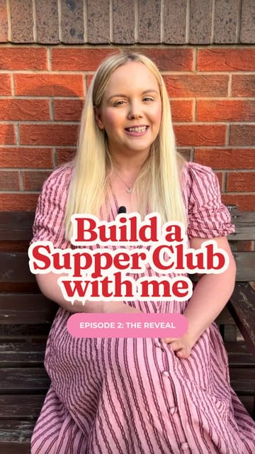 A creator announces a 'Supper Club' event at Cosy Club, detailing the venue, the concept of the event, and ticket information.