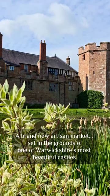 A montage video showcasing an artisan market held at Maxstoke Castle, featuring various craft stalls, food vendors, and a living history encampment.