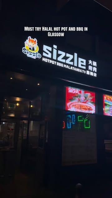 A promotional video for Sizzle in Glasgow, showcasing their all-you-can-eat hotpot and BBQ offering. The video features the buffet selection, the cooking process at the table, and the variety of ingredients available.