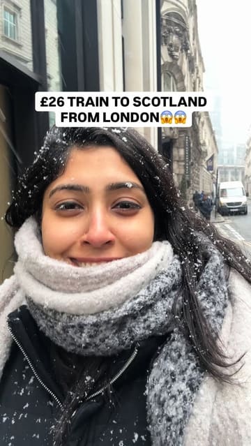 A travel-focused promotional video for the TrainPal app, featuring the creator discussing a budget trip from London to Edinburgh. The video combines personal vlog-style commentary with screen recordings of the app and scenic shots of the destination to encourage viewers to download the app for travel discounts.