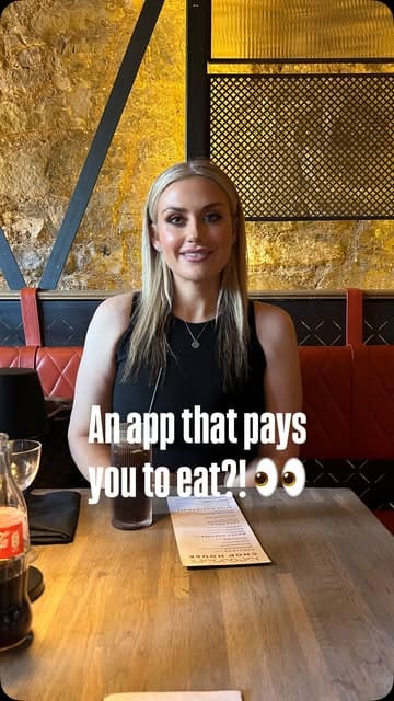 A promotional video for the Shuffle cashback app, featuring a visit to Chop House in Edinburgh. The video highlights the app's cashback feature while showcasing the restaurant's interior, menu, and various dishes including steak, ribs, and dessert.