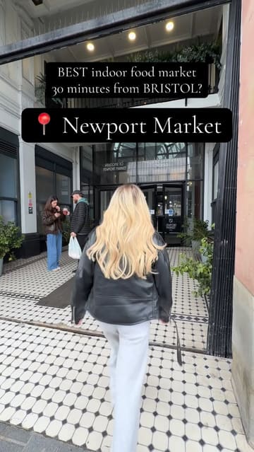 A vibrant vlog-style tour of Newport Market, highlighting the diverse range of food vendors, the convenient QR-code ordering system, and the venue's family-friendly and dog-friendly atmosphere. The creator samples various dishes including pizza, gyros, burgers, pasta, and donuts, providing a comprehensive look at the dining experience.
