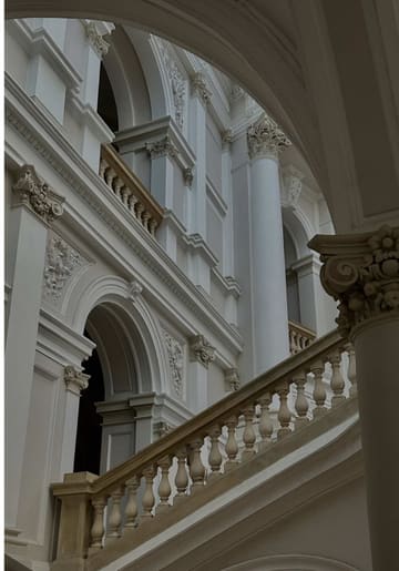 A montage of high-quality, cinematic shots featuring the exterior of The Savoy, the restaurant's interior, champagne service, and various plated dishes at Restaurant 1890 by Gordon Ramsay.