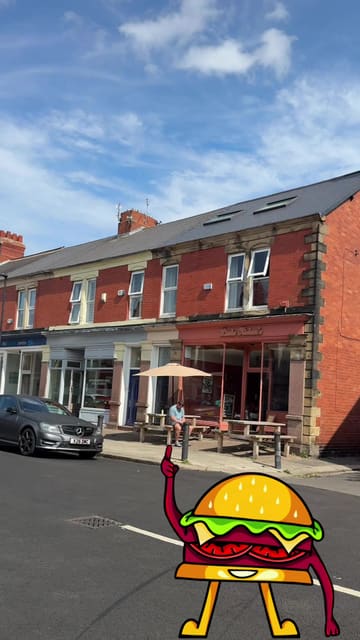 A review of Little Aiden's in Gosforth, Newcastle, focusing on their full breakfast, hash browns, and fresh orange juice.