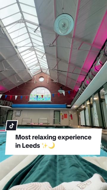 A review of a floating sound bath experience at Bramley Baths in Leeds. The video follows the creator through the process, from setting up with blankets and eye masks to the actual floating session with singing bowls and gongs, concluding with tea and snacks.