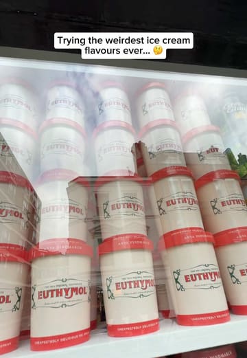 A creator visits 'The Ice Cream Project' by Anya Hindmarch, a pop-up shop featuring unconventional ice cream flavors like toothpaste, soy sauce, and baked beans. The video documents the creator's reactions to tasting these bizarre combinations, providing an entertaining and informative look at the unique retail experience.