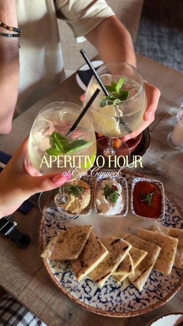 A promotional reel showcasing the 'Aperitivo Hour' offer at Ego Mediterranean, featuring spritzes and a mezze grazing board. The video highlights the food, drinks, and venue atmosphere.