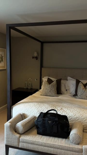 A comprehensive review of a staycation at Marquis Suffolk, showcasing the hotel room, spa facilities, and on-site dining.