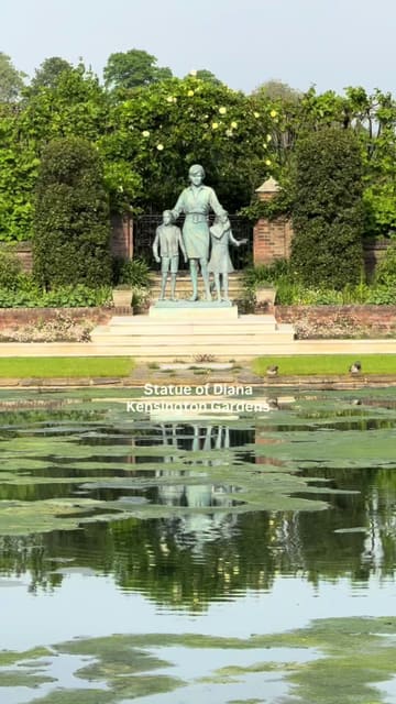 A montage video showcasing various scenic and historic locations across London, including parks, museums, and markets, set to music with text overlays identifying each spot.