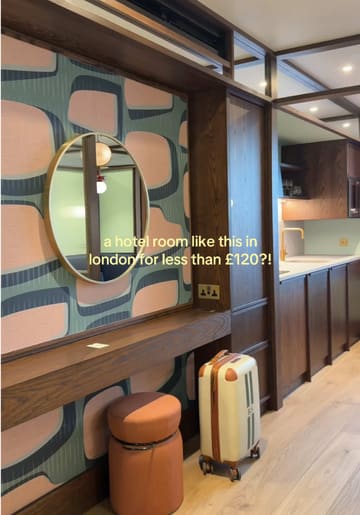 A tour of a hotel room and facilities at Locke Hotels in Canary Wharf, highlighting the affordability and amenities.