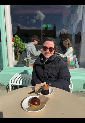 A montage video capturing a weekend in Greystones, Ireland, featuring a sea swim, a sauna visit, coffee and cakes at The Fat Fox, and a visit to Bread 41 for sourdough.