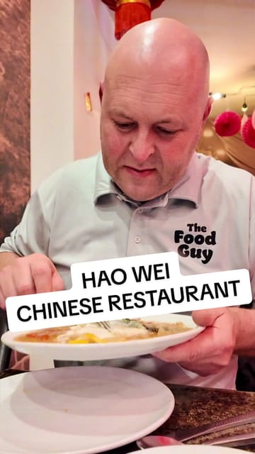 A couple visits Hao Wei in Stoke Gifford, Bristol, to review a variety of Chinese dishes, including sesame prawn toast, salt and chilli chicken wings, aromatic duck, and various mains.