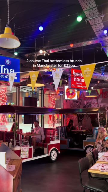 A short, punchy review of a Thai bottomless brunch at Zaap in Manchester, highlighting the menu, drinks, and overall value for £35pp.