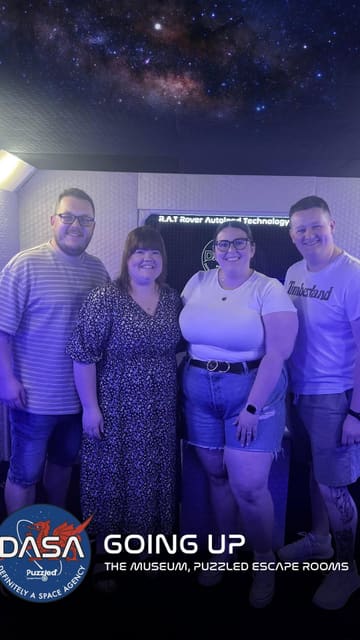 A couple visits Puzzled Escape Rooms to try out their space-themed room. The video follows them as they solve puzzles, interact with the set, and ultimately escape, highlighting the immersive design and fun atmosphere of the activity.