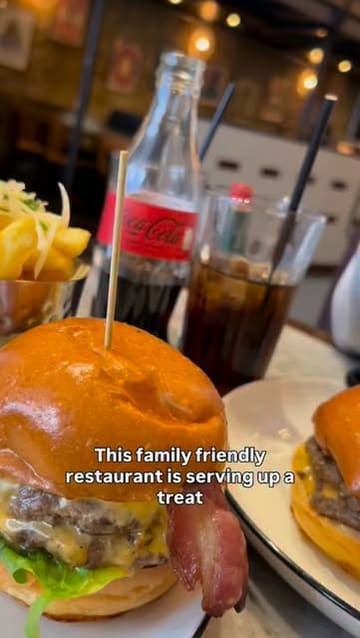 A short promotional video for Maxwell's in Covent Garden, highlighting their family-friendly atmosphere, affordable burgers, and indulgent freak shakes.