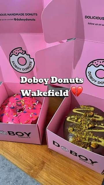 A family vlog capturing a final visit to Doboy Donuts in Wakefield, featuring a child exploring the shop and showcasing the donuts and milkshakes on offer.