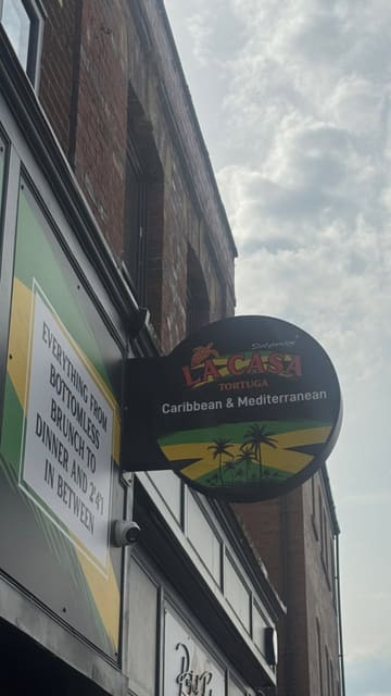 A couple visits La Casa Tortuga in Stalybridge, showcasing the exterior, menu, drinks, and a variety of dishes including starters, mains, and dessert. The video features a voiceover review and captures the restaurant's atmosphere.