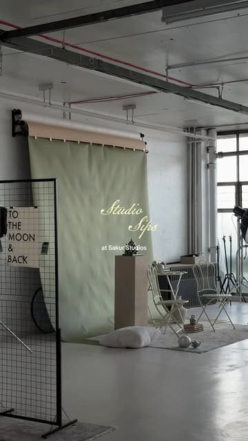 A montage video showcasing a pop-up event at Sakur Studios, featuring various food and drink vendors including Baiskeli Roasts, The Brownie Stack, Tease Events, and Moments by A&A.