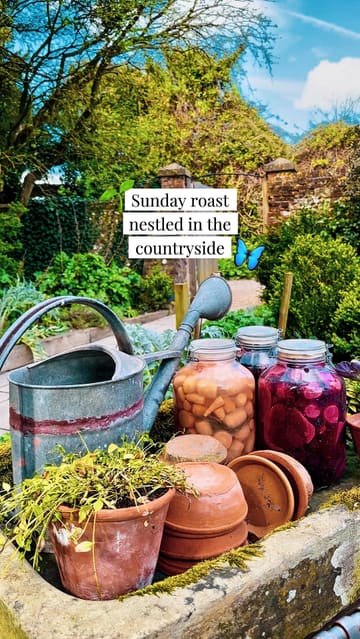 A montage showcasing the atmosphere, grounds, and dining experience at The Pig in the South Downs. The video highlights the hotel's countryside setting, including the kitchen garden, restaurant interiors, and various food dishes.