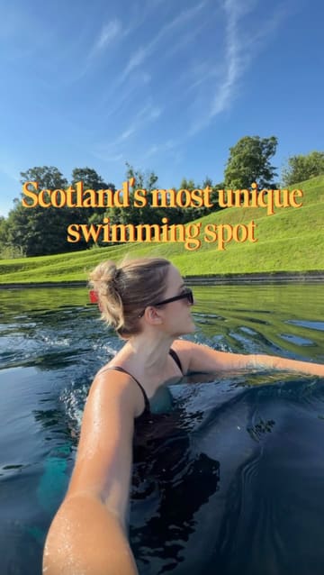 A creator visits Jupiter Artland, an outdoor sculpture park near Edinburgh, to swim in two art installations and grab a coffee at the onsite Cafe Party.