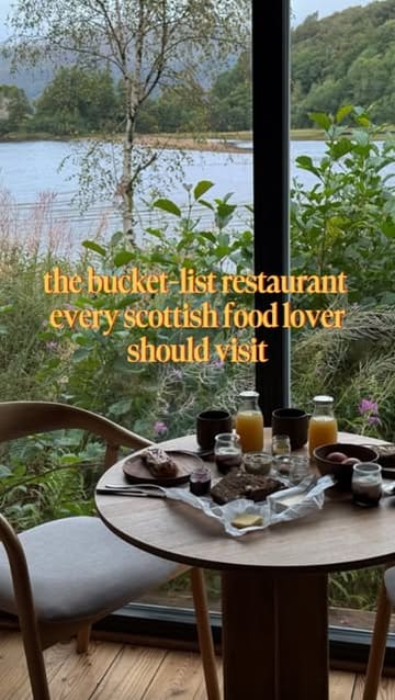 A travel and food vlog documenting an overnight stay at Inver, a restaurant with rooms in Scotland. The video showcases the eco bothy accommodation, the 6-course tasting menu dinner, and the breakfast basket experience.