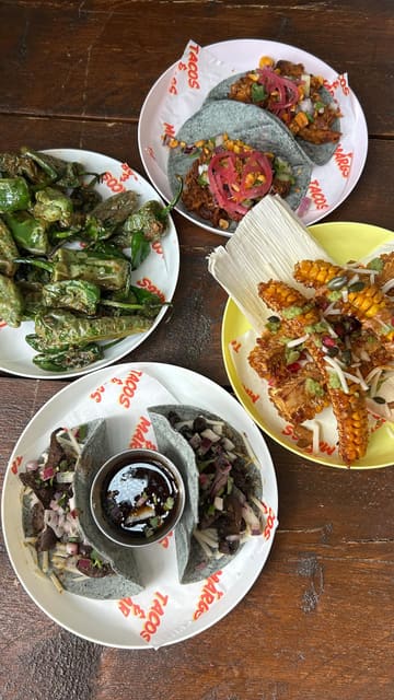 A fast-paced montage showcasing the food, drinks, and interior of Picante, a Mexican pop-up cantina in Liverpool. The video features close-ups of various tacos, corn ribs, nachos, and cocktails, alongside shots of the venue's signage and interior decor.