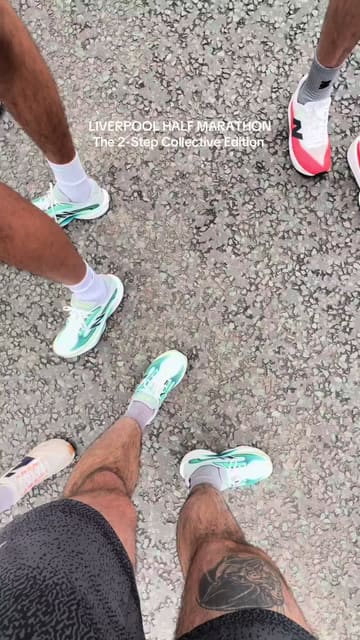 A high-energy, first-person vlog capturing the experience of running the Liverpool Half Marathon with a group of friends, focusing on the camaraderie and atmosphere rather than personal bests.