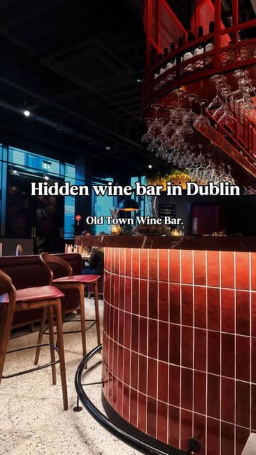 A stylish, fast-paced reel showcasing a visit to Old Town Wine Bar in Dublin, featuring wine tasting and a selection of Mediterranean-style small plates.