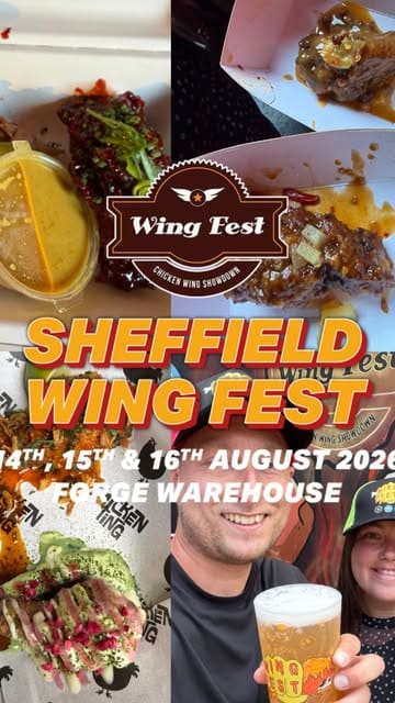 A fast-paced, music-led vlog showcasing the Wing Fest festival in Sheffield. The video features a variety of creative chicken wing dishes from different vendors, live music, and the overall lively atmosphere of the event.