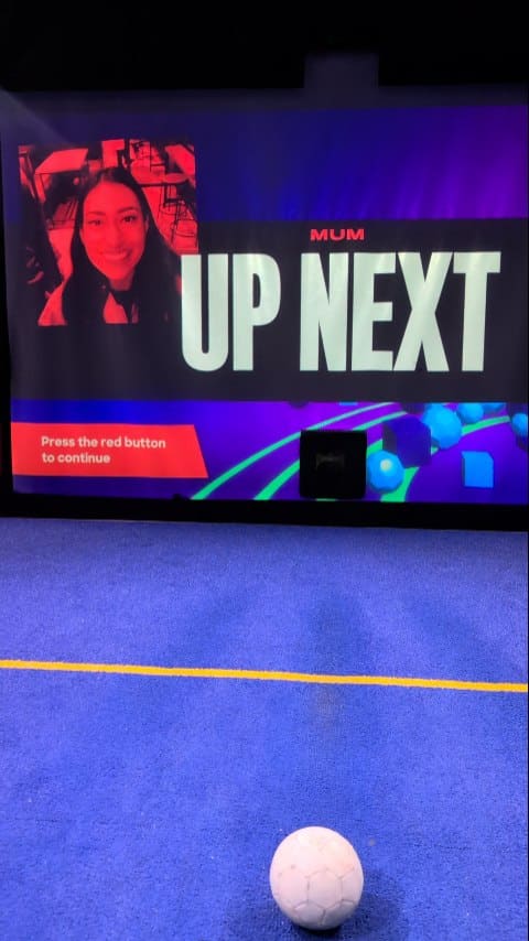 The video showcases Tocasocial, an immersive football and dining experience at The O2 in London.  It features various food and drink items including Coca-Cola, Schweppes, sparkling wine, and chicken tenders. The presentation is visually appealing and highlights the fun atmosphere, interactive games, and festive ambiance. Dietary information is not provided.