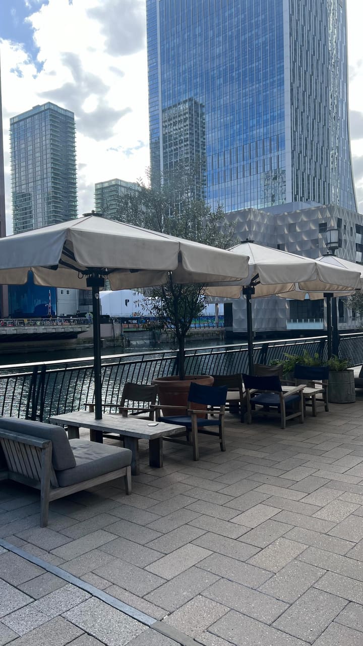 This video showcases a meal at The Address restaurant in Canary Wharf, London. The video starts with shots of the restaurant's interior and then moves on to various food items, including chicken tenders, crispy squid, mini Cumberland sausages, a mixed roast, a steak, a burger, and mac and cheese. The food is presented in a visually appealing manner using small pans and dishes. The video also highlights the restaurant's bottomless brunch deal. The main focus is on showcasing the food and promoting the restaurant.